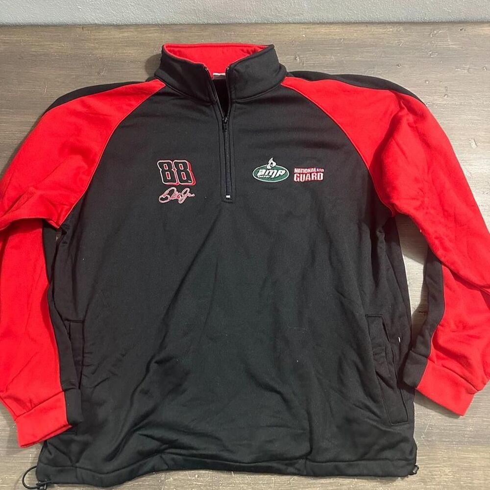 Nascar Men's Black and Red Jacket